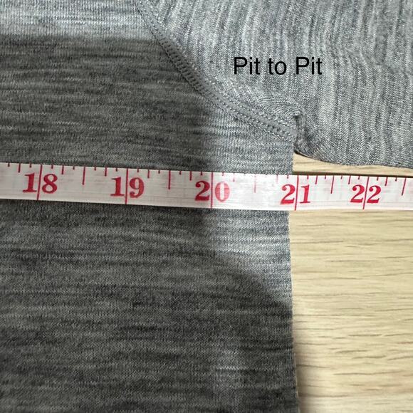 Terramar Mens Merino 2 Layer Long Sleeve Crewneck Base Layer Top Grey XL Tall - Picture 8 of 10